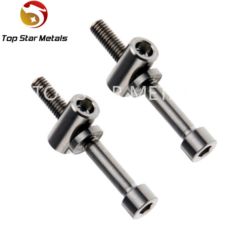 Factory supply high quality and low price GR5 Titanium Ti Thomson Seatpost bolts M5 x 40mm, Bolt + Washer + Barrel Nut