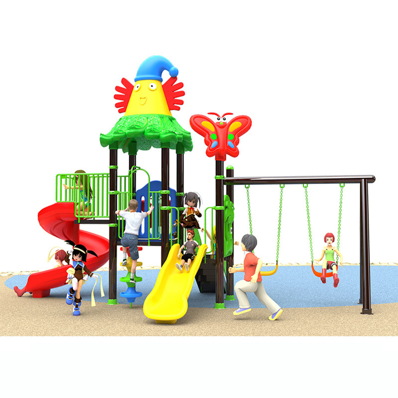 Playscape Child Play Ground Playground Equipment Slide Swing Indoor and Outdoor Plastic Slide Customizable