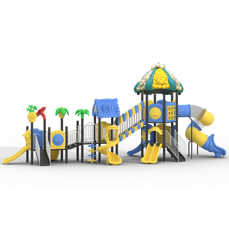 Customize New Kids School Outdoor Playground Equipment with toddler swing set play structure and monkey bars