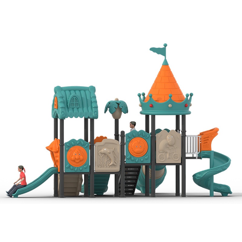 Customize New Kids School Outdoor Playground Equipment with toddler swing set play structure and monkey bars