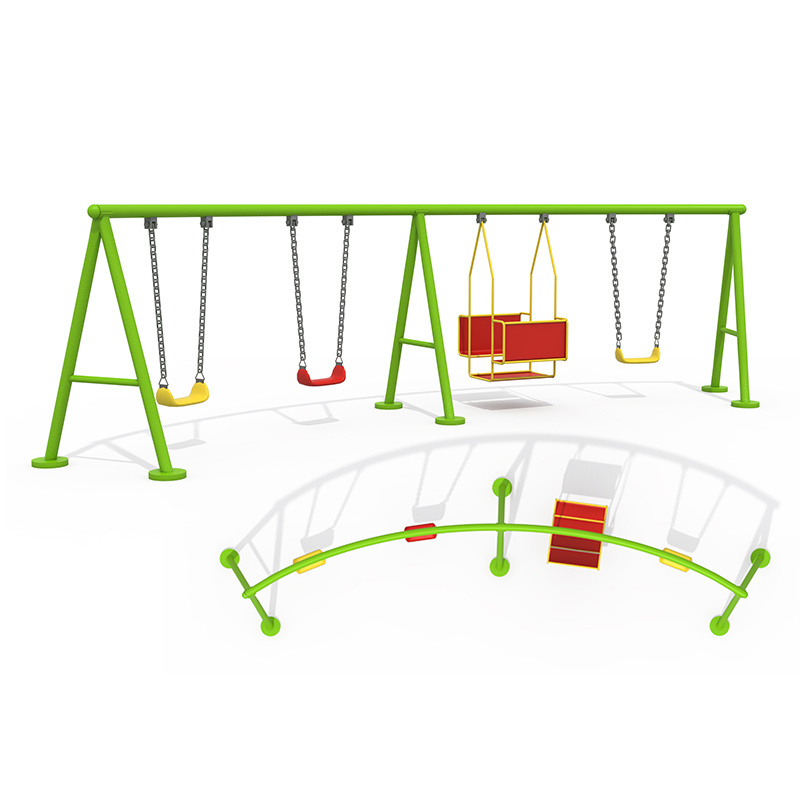 StarSky Children's Amusement Park Swing Outdoor Woodsteel Structure Equipment Suit Swing chair