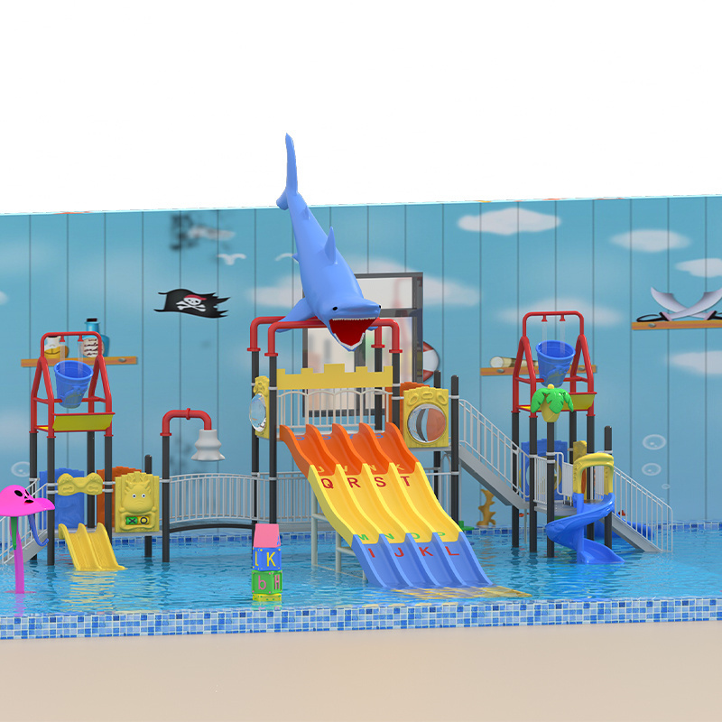 Commercial Water Playground Equipment Fiberglass Outdoor Playground Customizable Kids Playground Water Park Slide for Sale