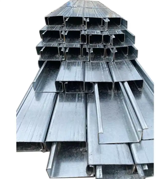 Factory high quality Galvanized structural steel c channel metal stud /Z purlin /steel prices strut U channel prices