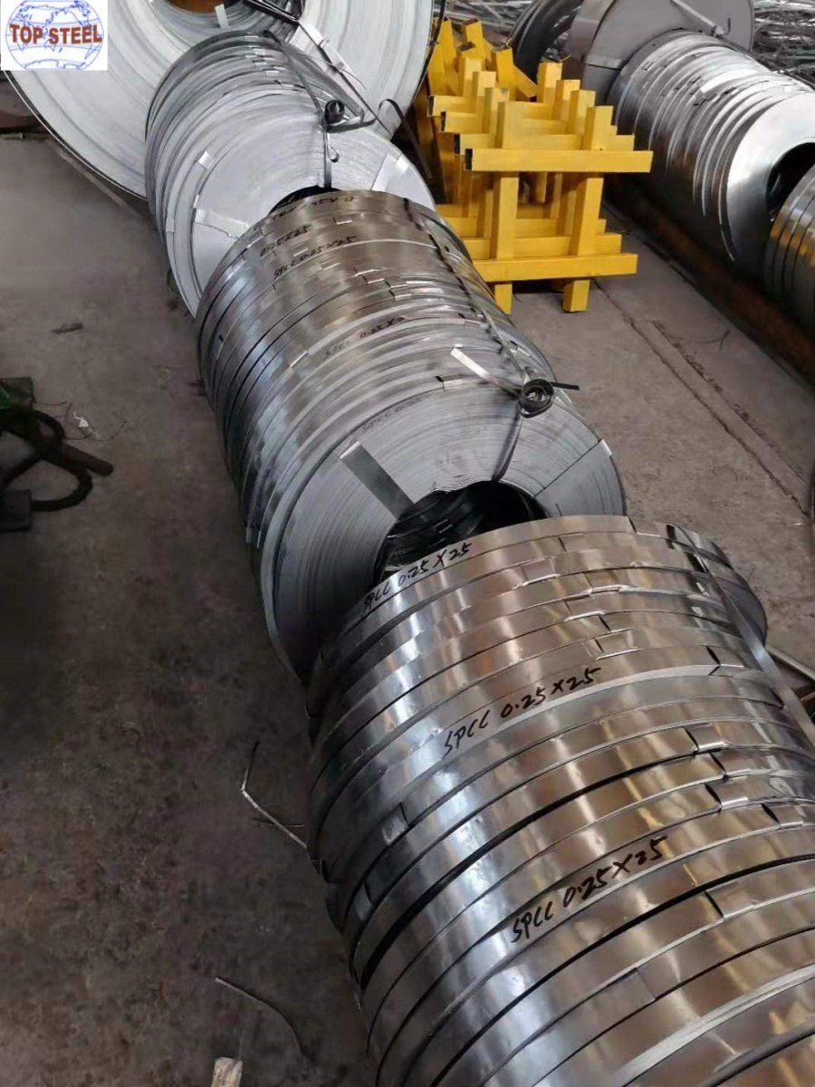 China supplier non-alloy black cold rolled blue tempered fixing steel strip coils carbon spring steel prices