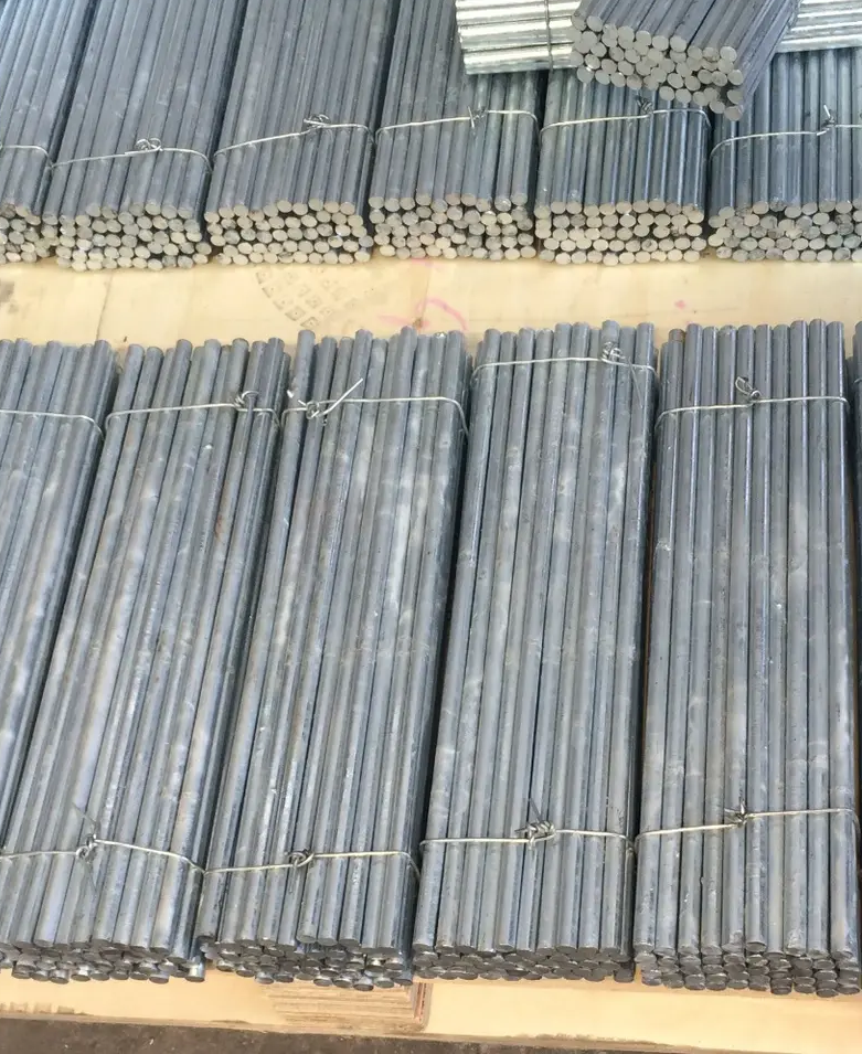 ASTM  high pure Q195  q235 galvanized iron rod zinc coated metal galvanized steel round solid bar prices