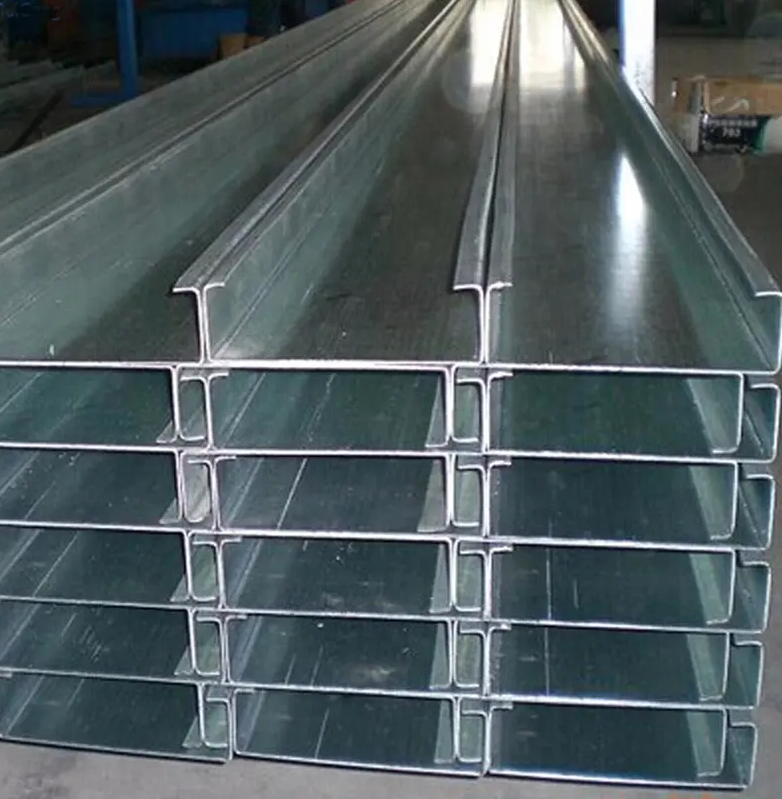 China Hot Dip Cold Roll Galvanized Steel C Z Channel Steel Purlins For Structural U Channel  price per meter