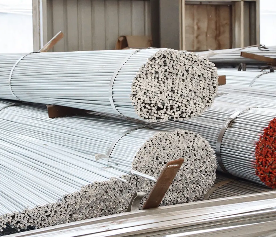 ASTM  high pure Q195  q235 galvanized iron rod zinc coated metal galvanized steel round solid bar prices