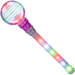 LED flashing light up magic spinning wands colorful spinning ball magic stick spin toy light up toys