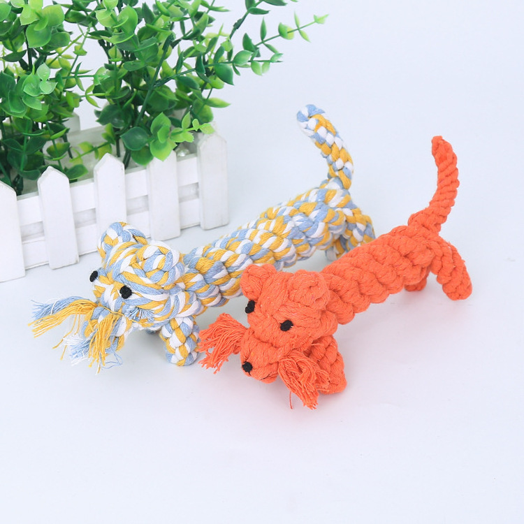 Pet Supplies Puppy Toy Simulation Braided Animal Cotton Rope Gnaw Teeth Dog Toy