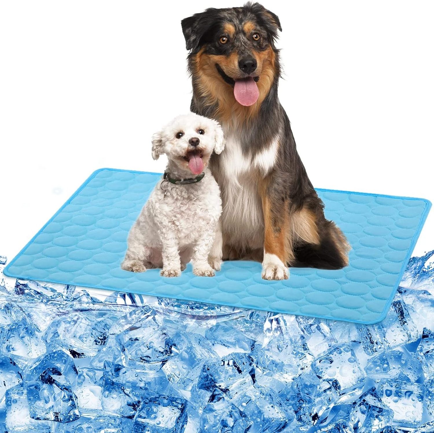 Self Cooling Blanket Dog Cooling Mat Cooling Mat for Pets Heat Washable Reusable Fabric Keep Pets Cool Summer Plastic 150*100cm