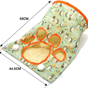 Cat Tunnel Bag Cat Collapsible Toy Cat Play Tunnel Toy Crinkle Paper Drill Bag Drill Sleeping Bag With Mice Toy For Outdoor Use