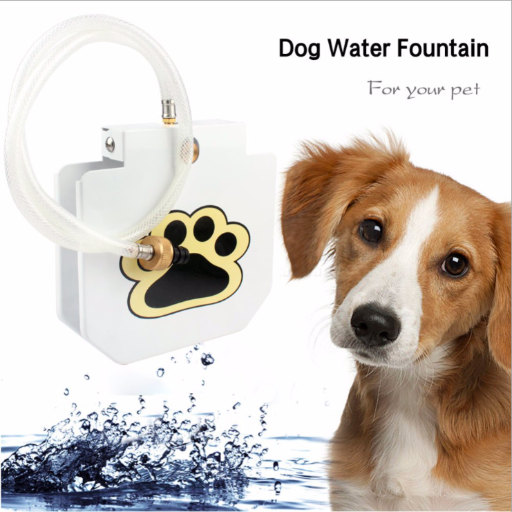 Durable Outdoor Pet Dog Drinking Fresh Water Fountain Dispenser Feeder Automatic Step-on Push Pedal Funny Dog Toys Water Bottles