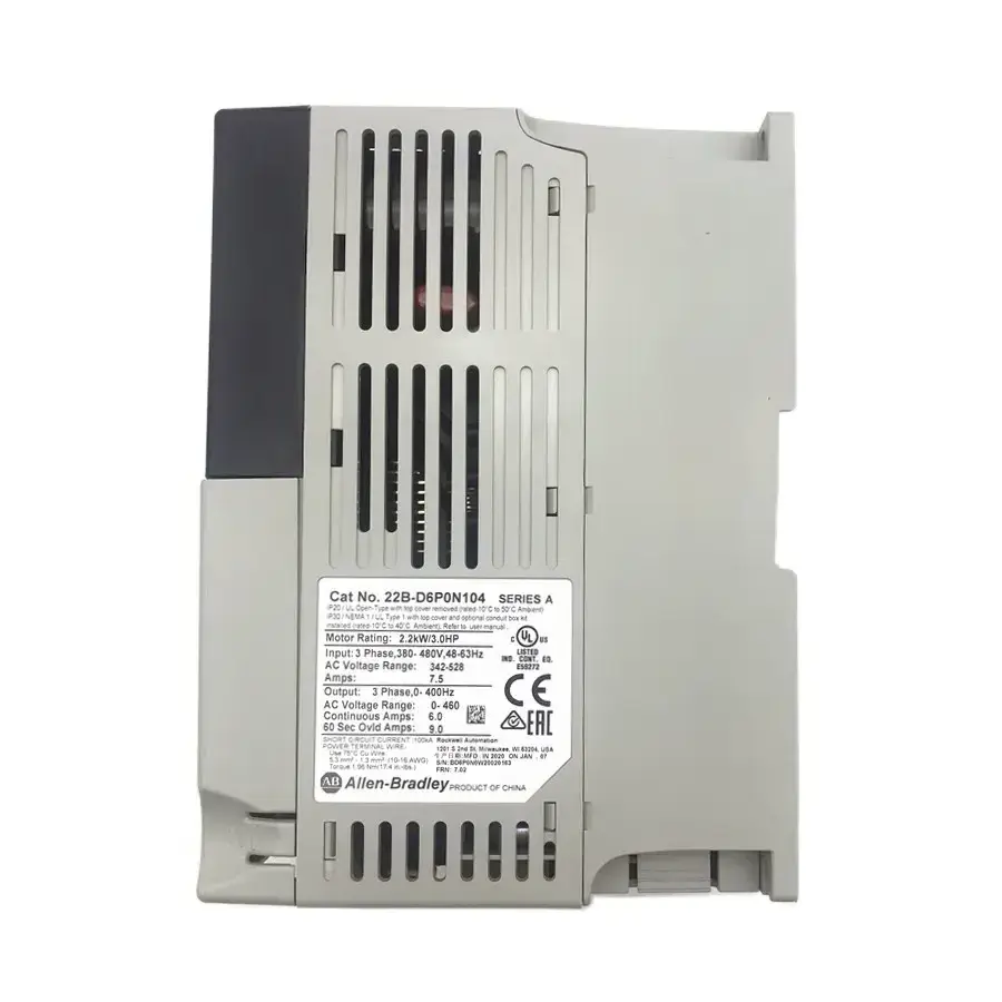 Original PowerFlex 40 Series 2.2KW Inverter VFD 22B-D6P0N104 22BD6P0N104