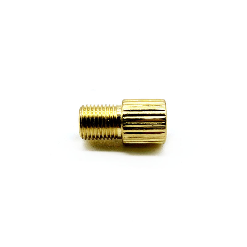 AD05 golden color brass adapter presta valves to shredder valves bicycle tire valve tool