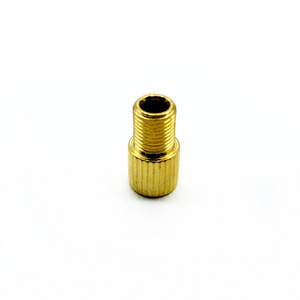 AD05 golden color brass adapter presta valves to shredder valves bicycle tire valve tool