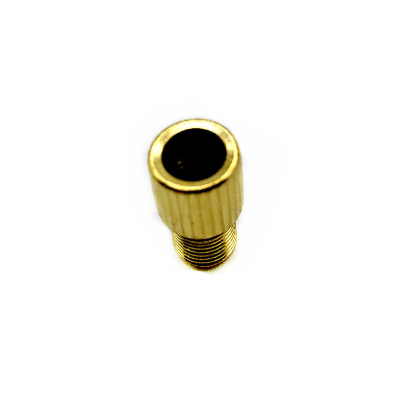 AD05 golden color brass adapter presta valves to shredder valves bicycle tire valve tool