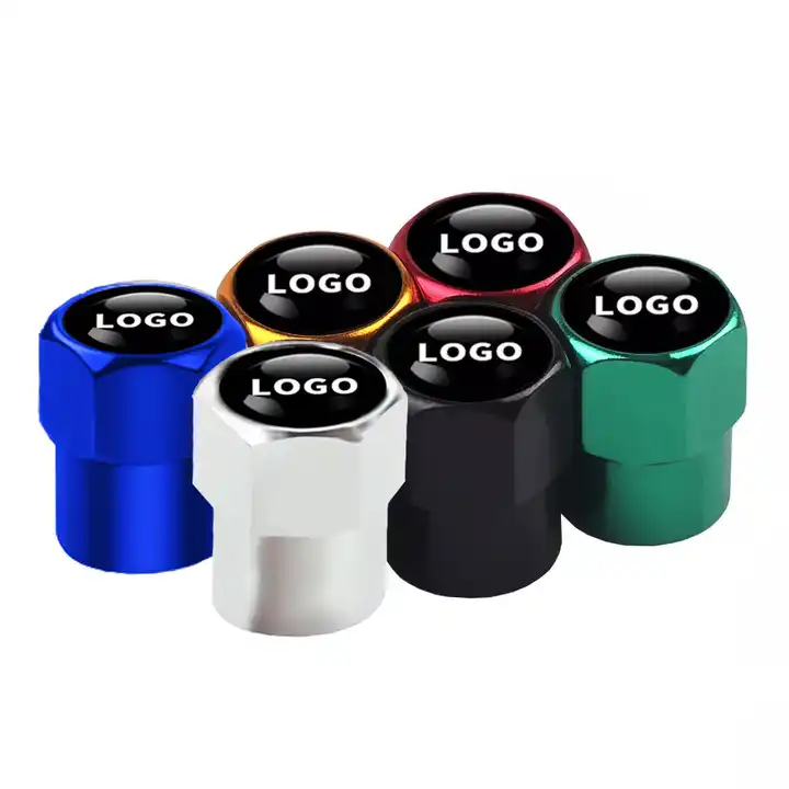 Aluminum cap tire valve stem caps with custom logo 4pcs a bag All Car Logo tire tube valve caps