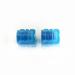 TOPSUN Fluorescent Valve Caps Glow in the Dark Luminous Plastic Tyre Valve Caps For Automobiles