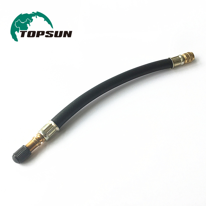 TOPSUN Valve Auxiliaries Transit Adaptor Flexible Tire Tyre Valve Extension For Truck and Bus wheels