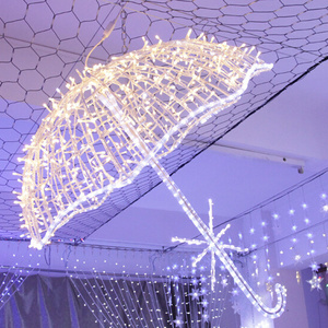 wholesale christmas across street led decoration motif lights 3d umbrella