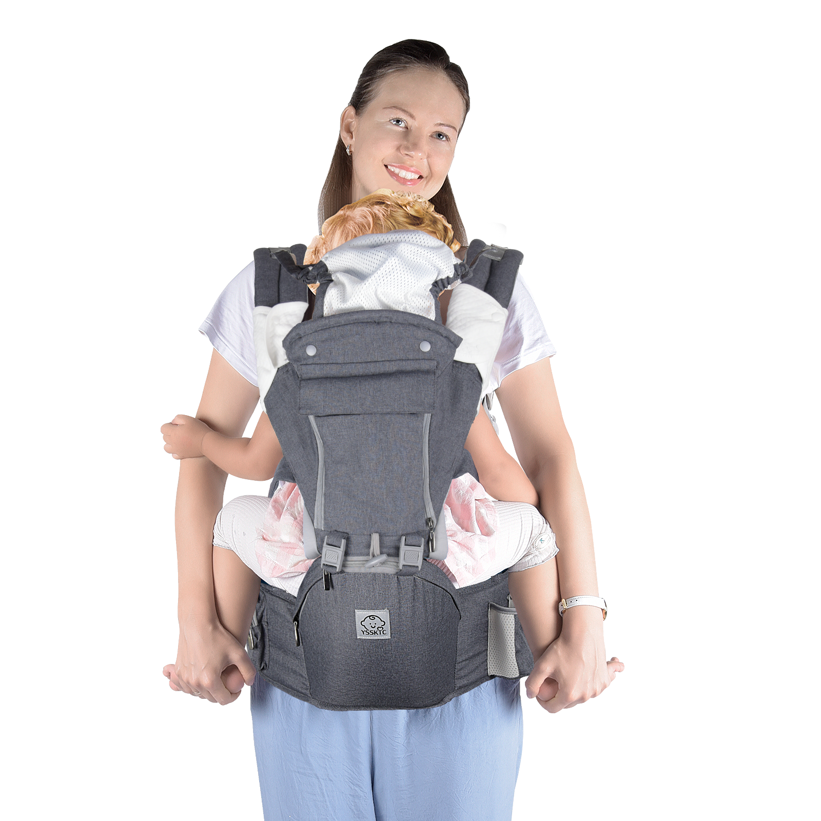 Waist stool baby portable four seasons seat baby carrier multi-functional front and back dual use hug carrier out baby magic