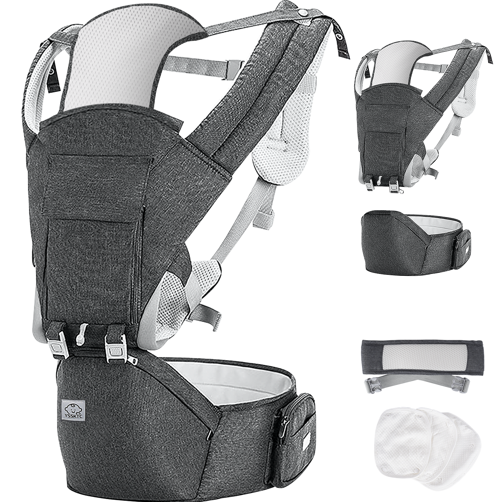 Waist stool baby portable four seasons seat baby carrier multi-functional front and back dual use hug carrier out baby magic