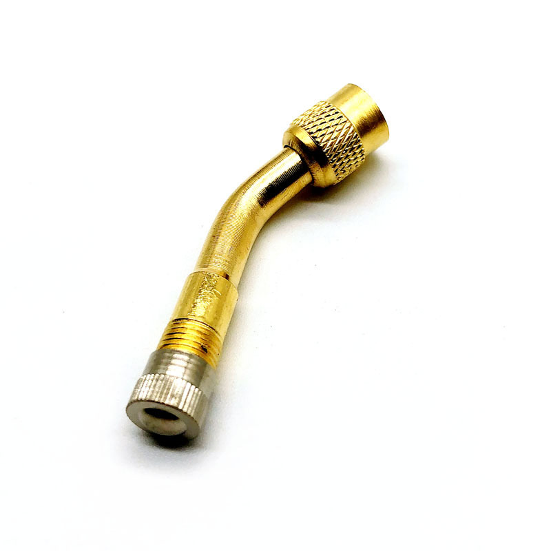 MEX135 135 DEGREE ANGLE CORNER PRESTA VALVE INFLATION EXTENSION BIKE TYRE VALVES EXTENSION BRASS  valve extension