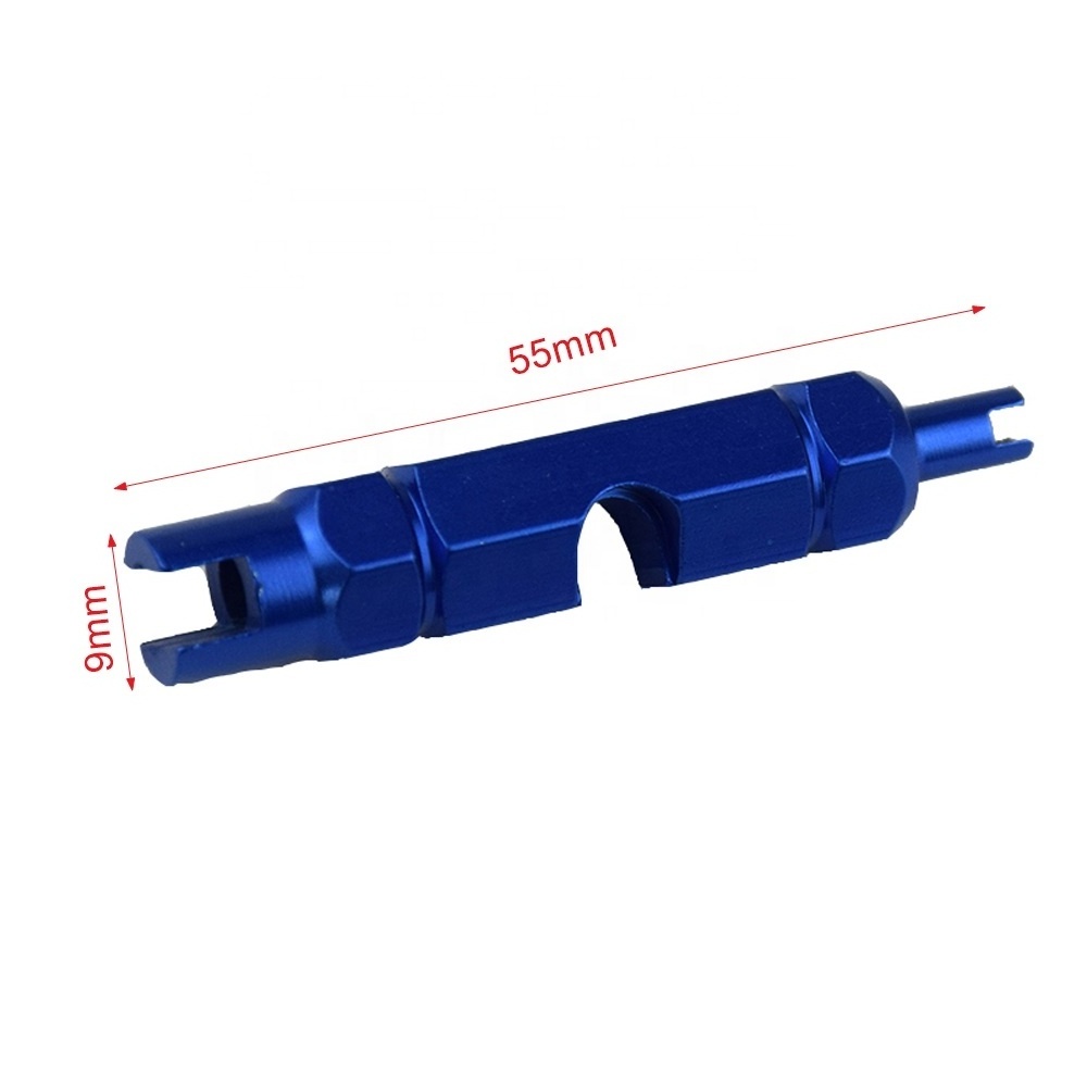 TOPSUN Bicycle Aluminum Alloy Bike Presta Valve Disassembly Removal Tool Double-head Multifunctional Valve Core Tool