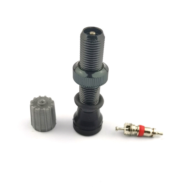 TAV01-40 BICYCLE TIER PRESTA VALVE BIKE TYRE TUBELESS ALUMINUM VALVES V002 BRASS CORE PLASTIC CAP