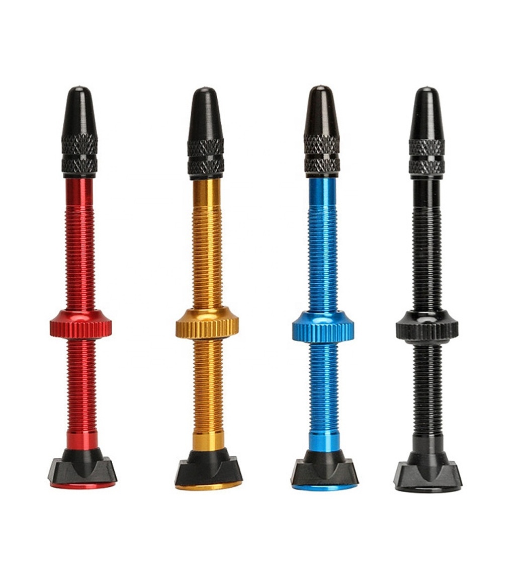 Universal 40mm 60mm aluminum alloy stem presta valve colorful road MTB bike FV tubeless valve