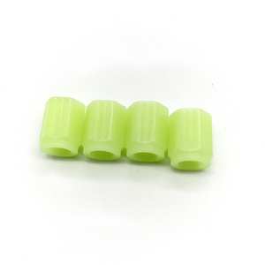 Best selling ABS fluorescent tire valve cover glow in the dark luminous car tire valve