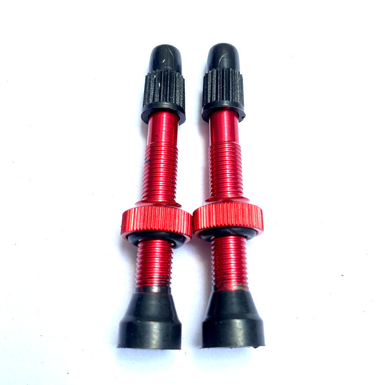 PVA01-44 BIKE TUBELESS TIRE TYRE VALVES BICYCLE COLORFUL CUSTOMIZABLE PRESTA ALLOY STEM VALVES