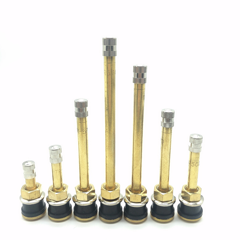 TR500 BRASS VALVE TYRE TUBELESS TIRE VALVES BRASS STEM WITH RUBBER COVER