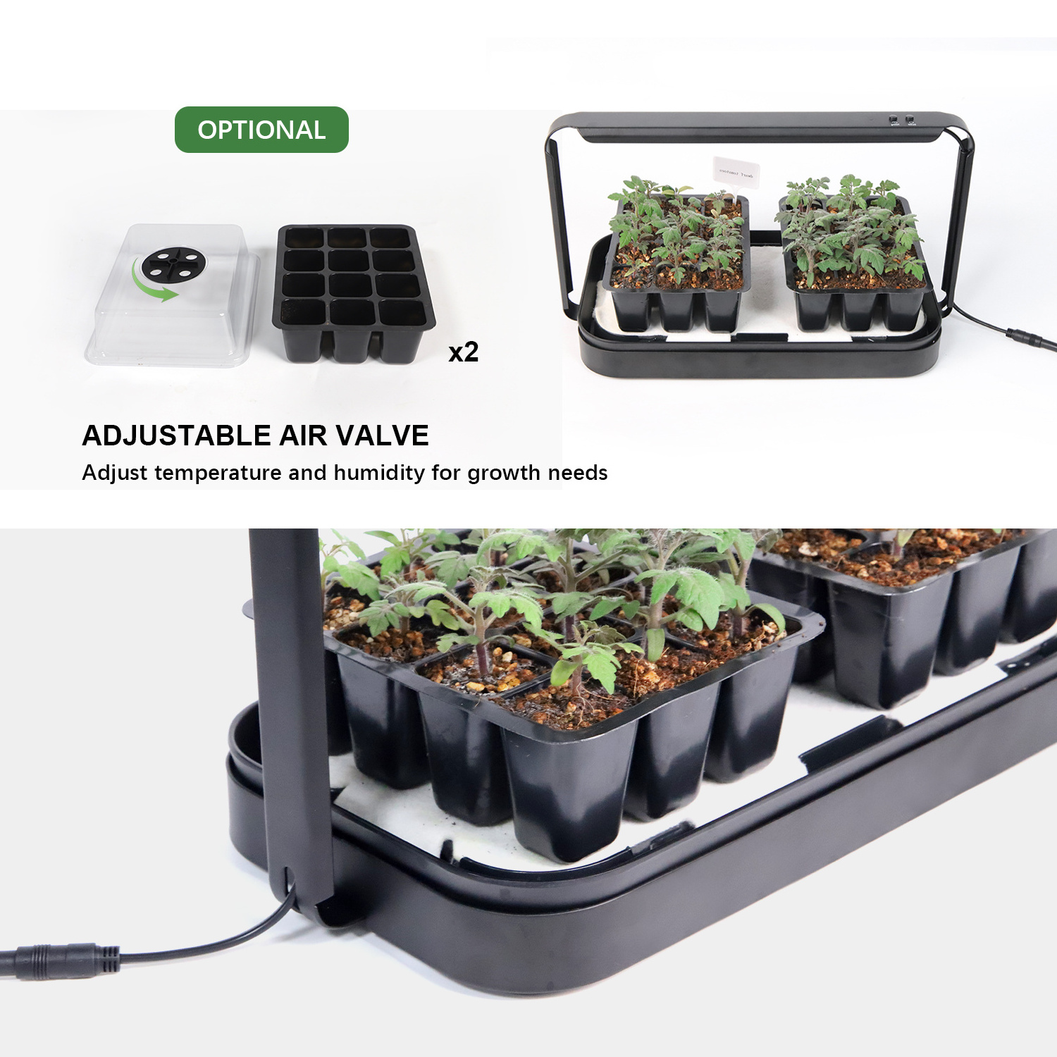 The Best Christmas Gardening Gifts Indoor Germination Propagation Kit Planter Seed Starting Auto Grow Smart System