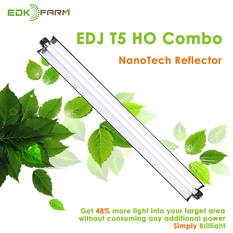 EDJ T5 HO 18 inch tube Hydroponic grow Light nanotech fluorescent lamp fixture