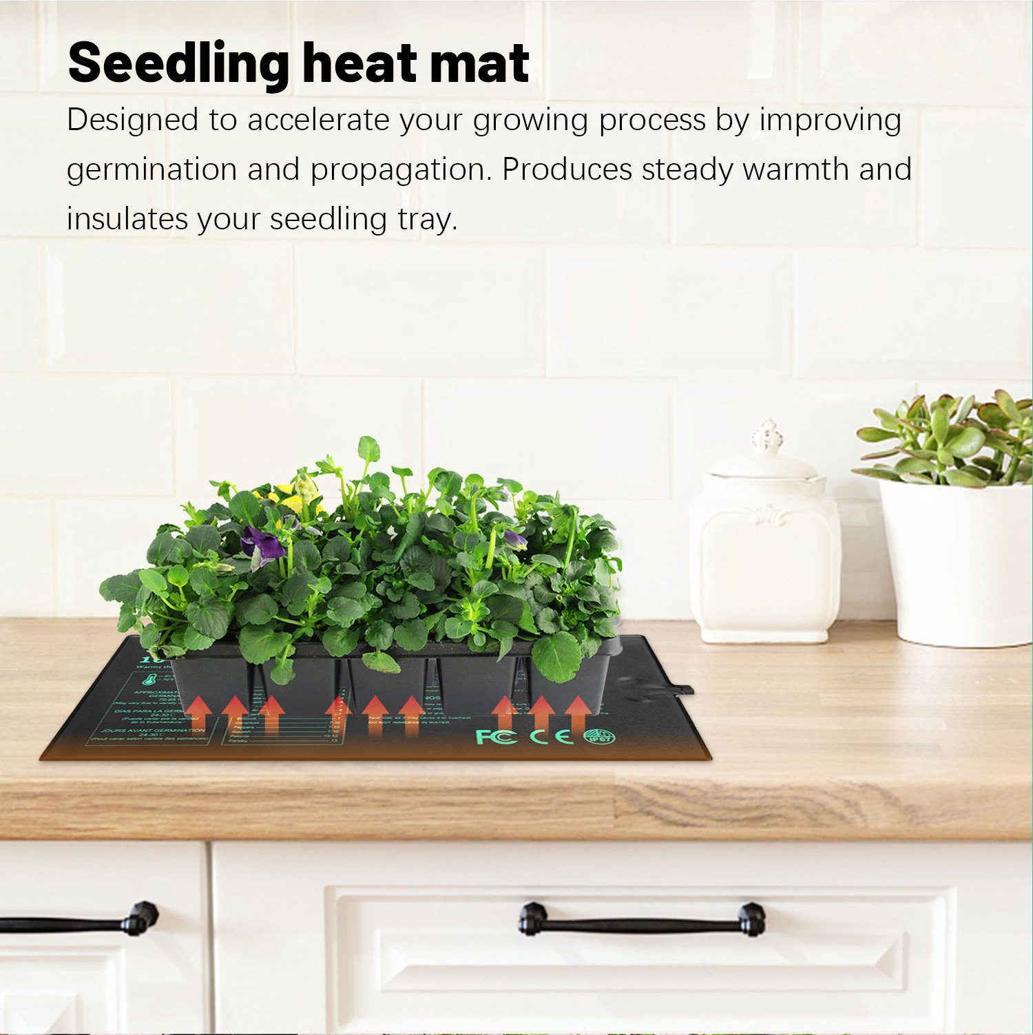 Home Garden Planting Supplies Seed Heat Pad for Seedlings Germination