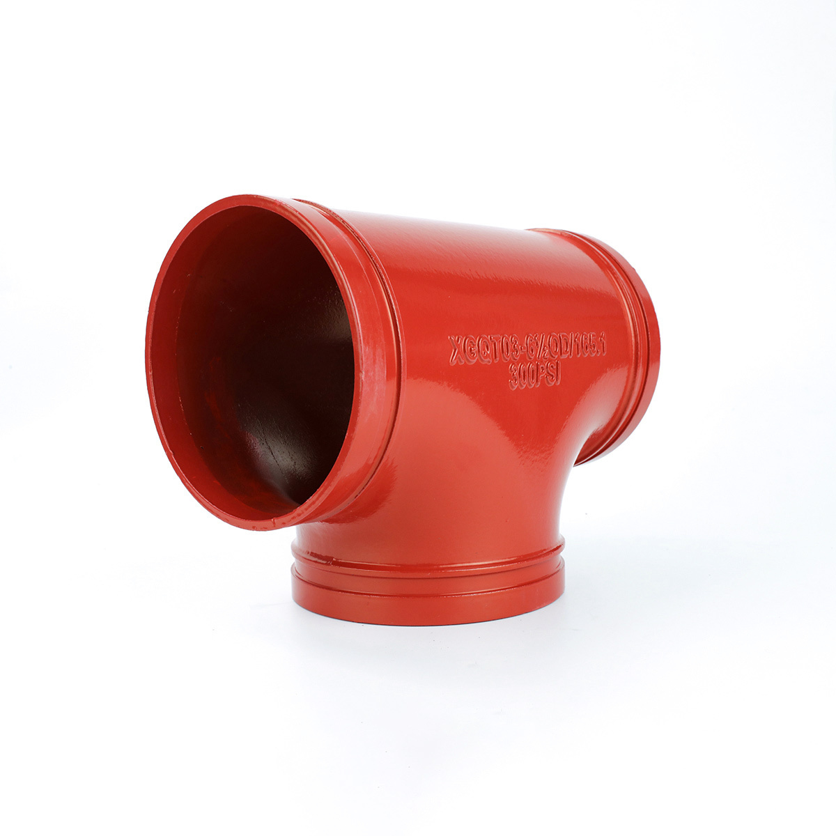 Ductile Iron Pipe Fittings Grooved Reducing Tee