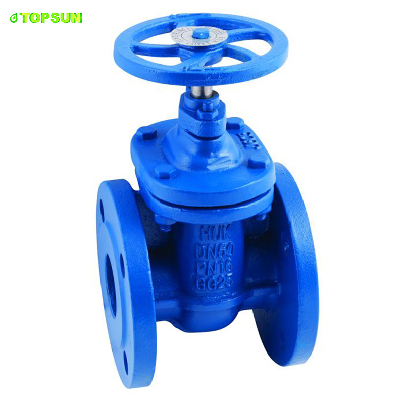 Gate Valve Cad Drawings ductile iron handle valve for water oil gas DN80 DN250 PN16 handwheel operated