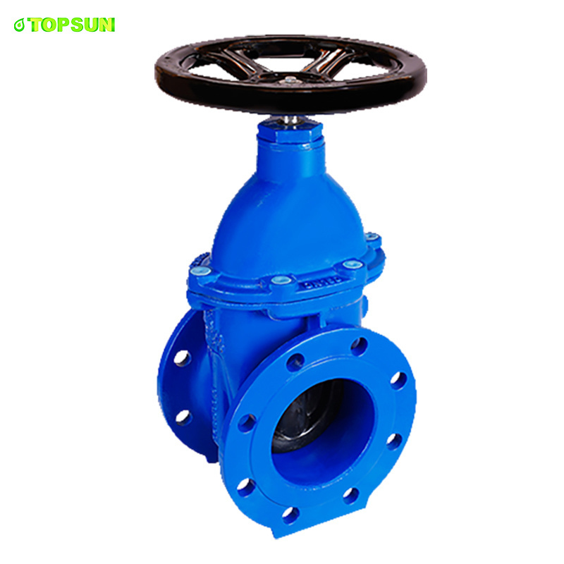 Gate Valve Cad Drawings ductile iron handle valve for water oil gas DN80 DN250 PN16 handwheel operated