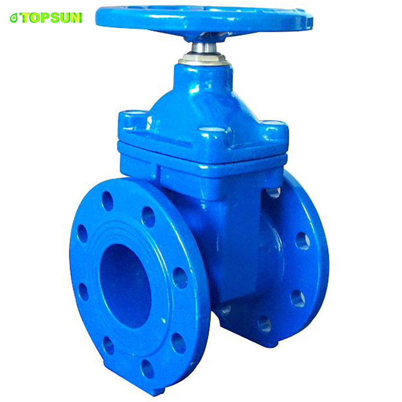 Gate Valve Cad Drawings ductile iron handle valve for water oil gas DN80 DN250 PN16 handwheel operated