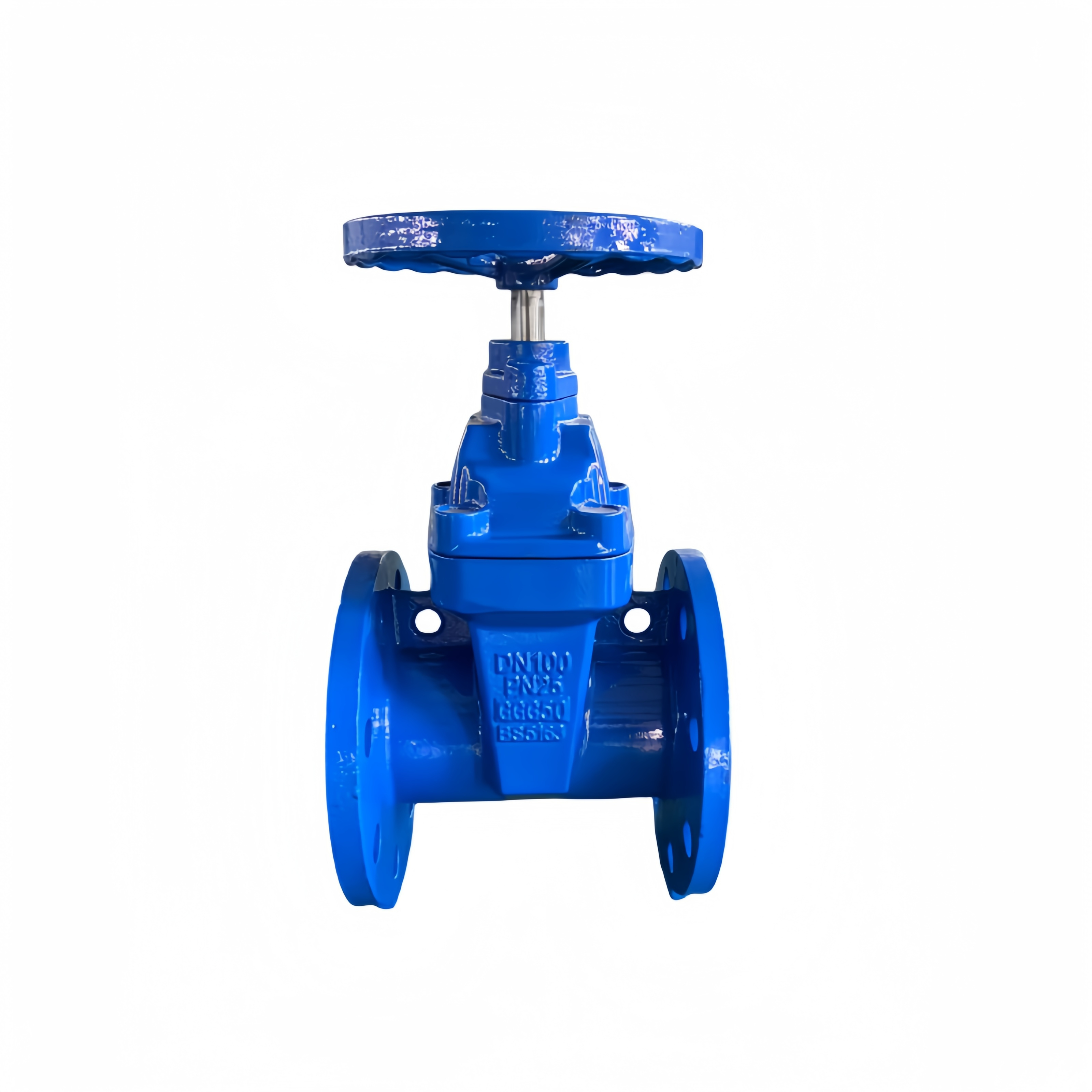 TOPSUN Dn80 Pn16 Industrial Carbon Steel Rising Stem Water Flange Gate Valve wheel handle for plumbing