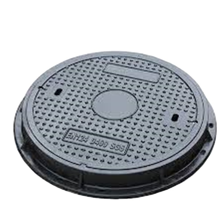 Heavy Duty EN124 B125 800mm sewer drain cover Round composite hinged manhole cover