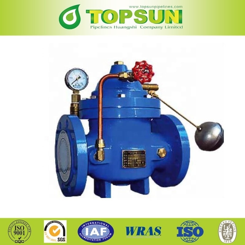 Topsun Water level control valve Ductile iron 100X Remote hydraulic control float valve