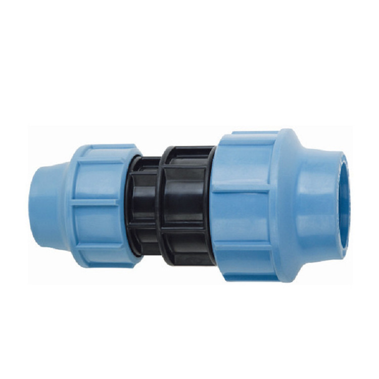 high quality water plastic pipe fittings joint hdpe pipe pn16 pp compression fitting with brass insert