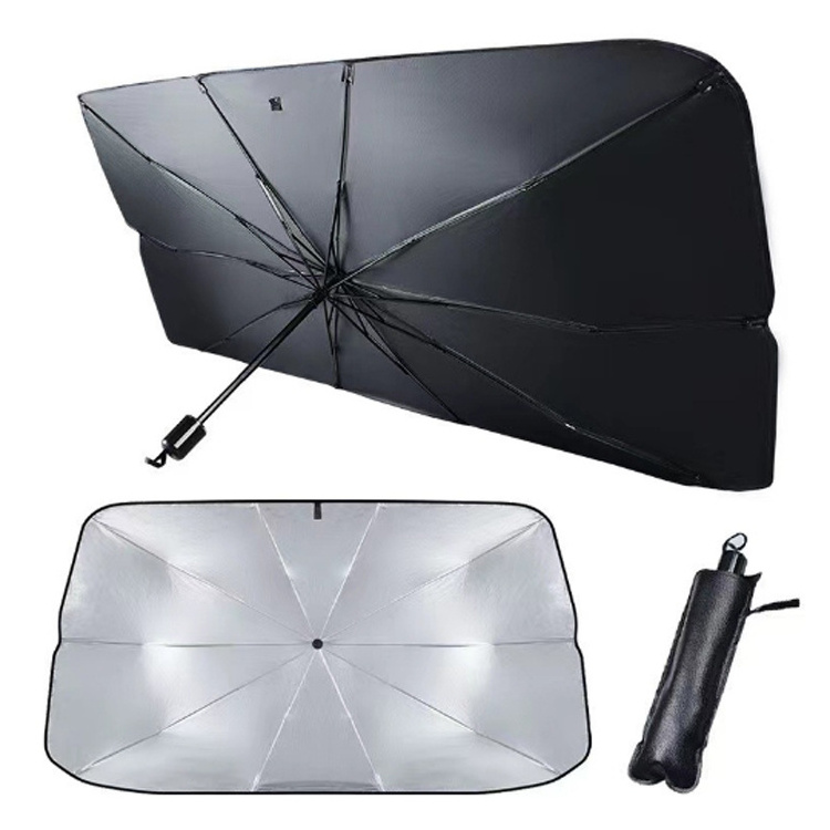 UV Reflecting Foldable Front Car Sunshade Umbrella ,Car Umbrella Sun Shade Cover for Windshield