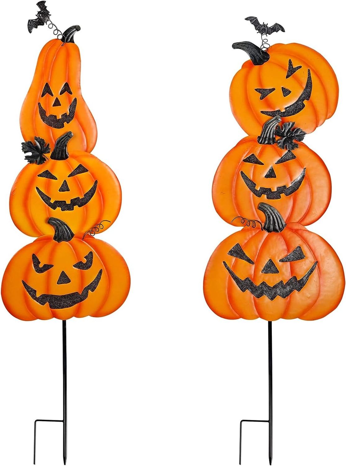 Halloween Yard Decoration Stakes, Trick or Treat Happy Halloween Yard Signs for Halloween Outdoor Decor