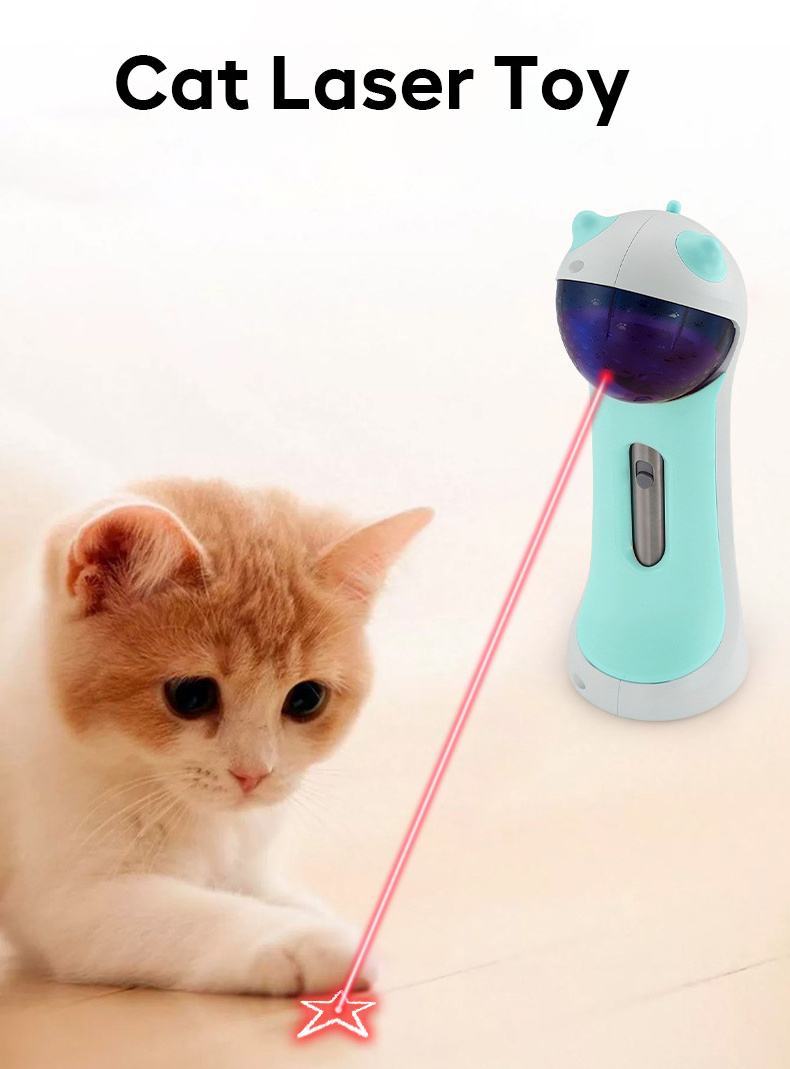 LovePaw Automatic Cat Toys Interactive Smart Teasing Pet LED Laser Indoor Cat Toy Accessories Laser Pointer for Cat Toy