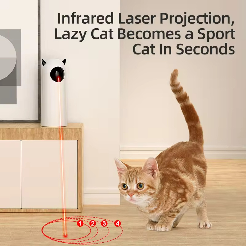 Automatic Cat Toys Interactive Smart Teasing Pet LED Laser Indoor Cat Toy Accessories Handheld Electronic Pet Toys