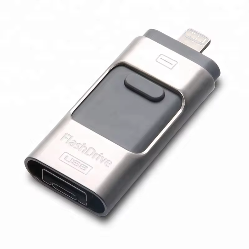 flash drive 64GB  USB3.0 Memory Stick for  Android Mobile phone and laptop 3 In 1 OTG usb pen drive adapter converter