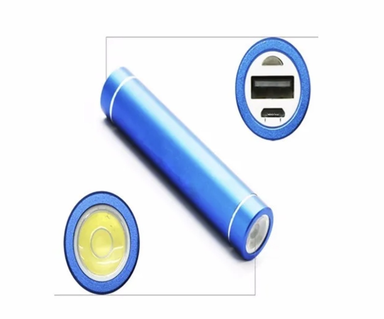 DIY Power Bank External Battery Charger with flashlight and Cell Phone Portable Charger Powerbank Custom Logo 2 in 1 Power Bank